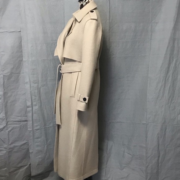 Harris Wharf London Long Pressed Wool Coat - Picture 6 of 7